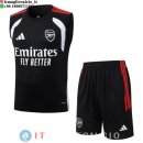 Senza Maniche Set Completo Maglia Arsenal 2026/2027 Nero Bianco Rosso