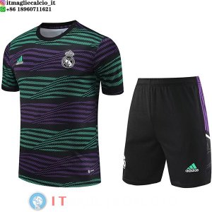 Formazione Maglia Set Completo Real Madrid 2023/2024 Purpureo Verde