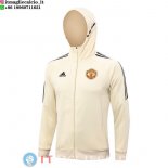 Giacca Felpa Cappuccio Manchester United 23-24 Giallo