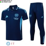 POLO Maglia Set Completo Arsenal 2025/2026 Blu Navy
