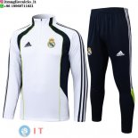 Felpa Da Allenamento Set Completo Real Madrid 25-26 Bianco Nero Felpa Da Allenamento Set Completo Real Madrid 25-26 Bianco Nero