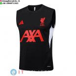 Senza Maniche Maglia Liverpool 2025/2026 Nero Rosso