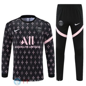 Giacca Set Completo Paris Saint Germain 21-22 Nero III Rosa