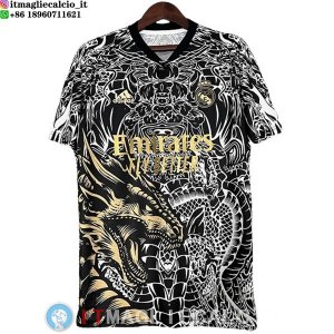 Thailandia Maglia Real Madrid Speciale 2023/2024 Nero Bianco Giallo
