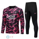 Giacca Set Completo Paris Saint Germain 22-23 Rosa I Nero