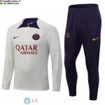 Felpa Da Allenamento Bambino Set Completo PSG 23-24 Giallo I Purpureo Felpa Da Allenamento Bambino Set Completo PSG 23-24 Giallo I Purpureo