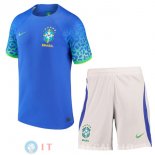 Maglia Bambino Brasile Seconda Coppa Del Mondo 2022