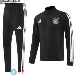 Giacca Full Zip e Pantaloni Allenamento Germania 2026 Nero Bianco