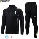 Giacca Set Completo Lunga Zip Bambino Juventus 25-26 Nero Rosa
