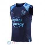 Senza Maniche Maglia Atletico Madrid 2022/2023 Blu Navy