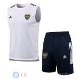 Senza Maniche Set Completo Maglia Boca Juniors 2021/2022 Bianco
