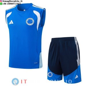 Senza Maniche Set Completo Cruzeiro 2026/2027 Blu Bianco