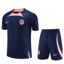 Formazione Set Completo Bambino Atletico Madrid 2023/2024 Blu Navy Rosa