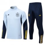 Felpa Da Allenamento Set Completo Spagna 2022 Blu Luce