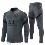 Giacca Set Completo Paris Saint Germain 21-22 Grigio Navy
