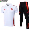 POLO Maglia Set Completo Internacional 2025/2026 Bianco Nero