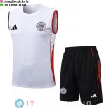Senza Maniche Set Completo Maglia Ajax 2025/2026 Bianco Nero