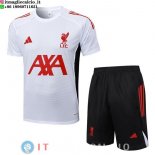 Formazione Maglia Set Completo Liverpool 2025/2026 Bianco Rosso Nero