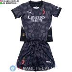 Maglia Portiere Set Completo Uomo AC Milan 2024/2025 Nero