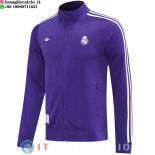 Giacca Lunga Zip Real Madrid 2025/2026 Purpureo Giacca Lunga Zip Real Madrid 2025/2026 Purpureo