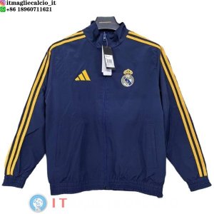 Giacca A Vento Real Madrid 2025/2026 Blu Giallo