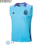 Senza Maniche Maglia Argentina 2024 Blu Purpureo