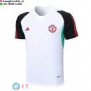 Senza Maniche Maglia Manchester United 2023/2024 Bianco Nero Rosso