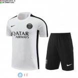 Formazione Maglia Set Completo Paris Saint Germain 2023/2024 Bianco Nero