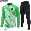 Felpa Da Allenamento Set Completo Atlético Madrid 23-24 Verde Nero