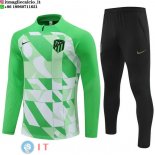 Felpa Da Allenamento Set Completo Atlético Madrid 23-24 Verde Nero
