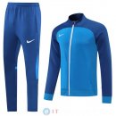 Giacca Set Completo Lunga Zip Nike 22-23 I Blu