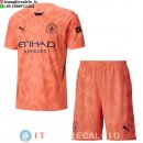Maglia Set Completo Uomo Manchester City Portiere 2024/2025 Arancione