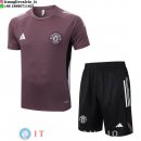 Formazione Set Completo Maglia Manchester United 2025/2026 Purpureo Nero