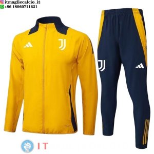Giacca Set Completo Lunga Zip Juventus 2025/2026 Giallo Blu