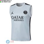 Senza Maniche Maglia Paris Saint Germain 2023/2024 Grigio Luce