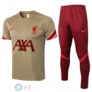 Formazione Maglia Set Completo Liverpool 2021/2022 Giallo Rosso