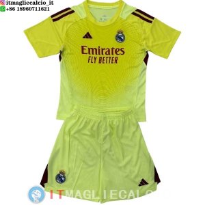 Maglia Set Completo Uomo Real Madrid Portiere 2025/2026 Giallo