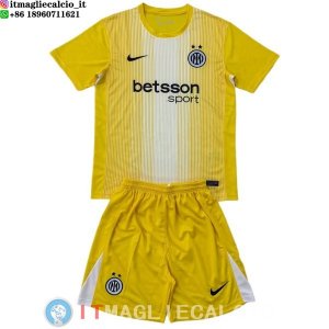Maglia Portiere Set Completo Uomo Inter Milan 2025/2026 Giallo