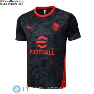 Formazione Maglia AC Milan 2025/2026 Nero Rosso