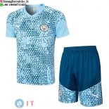 Formazione Set Completo Maglia Manchester city 2023/2024 Blu