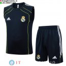 Senza Maniche Set Completo Maglia Real Madrid 2025/2026 Blu Navy Verde