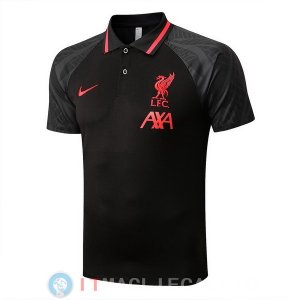 POLO Maglia Liverpool 2022/2023 Nero Rosso