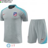 Formazione Maglia Set Completo Atletico Madrid 2023/2024 Grigio Blu