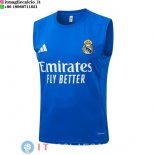 Senza Maniche Maglia Real Madrid 2025/2026 Blu Bianco