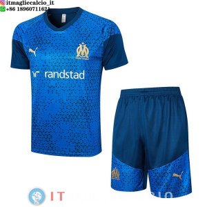 Formazione Set Completo Maglia Marseille 2023/2024 Blu Bianco