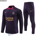 Felpa Da Allenamento Bambino Giocatori Set Completo PSG 23-24 Purpureo I Rosso Felpa Da Allenamento Bambino Giocatori Set Completo PSG 23-24 Purpureo I Rosso