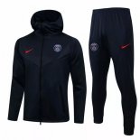 Giacca Felpa Cappuccio Set Completo Paris Saint Germain 21-22 Blu Navy