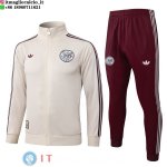 Giacca Full Zip e Pantaloni Allenamento Ajax 2025/2026 Giallo Rosso Giacca Full Zip e Pantaloni Allenamento Ajax 2025/2026 Giallo Rosso