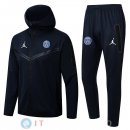 Giacca Felpa Cappuccio Set Completo Paris Saint Germain 22-23 Blu Navy