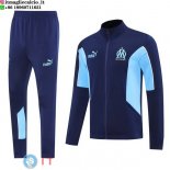 Giacca Set Completo Lunga Zip Marseille 25-26 Blu Giacca Set Completo Lunga Zip Marseille 25-26 Blu